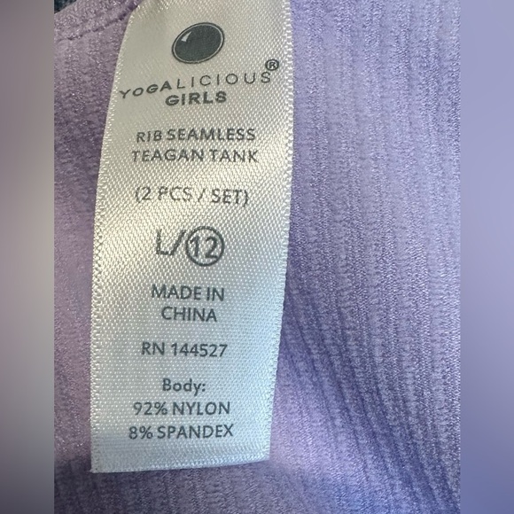 🎁Yogalicious Girls Tank Top- Size L/12🎁 - Picture 3 of 3